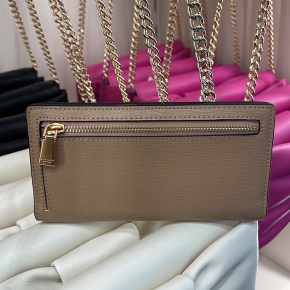 Kate Spade Morgan Colorblocked Slim Bifold Wallet 
Cafe Mocha 
NWT - Picture 6 of 16